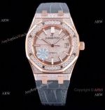 1:1 Best Replica Audemars Piguet Iced Out Royal Oak 15400 Watch 3120 Movement